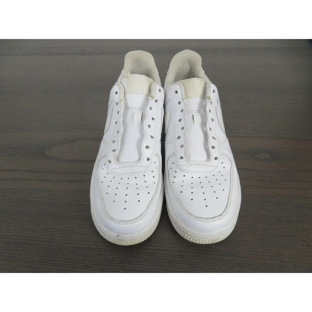 Nike Air Force 1 Shoes Womens 9.5 White Leather Casual Sneakers DD8959-100 - Picture 2 of 10